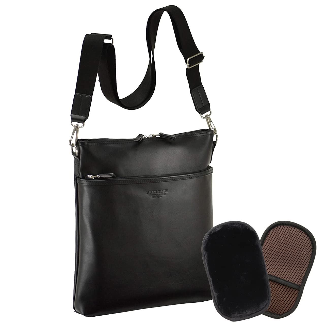 

Toyooka Domestic Shoulder Bag Thin Gusset Black Business Bag Lightweight Synthetic Leather A4 Size Original Luxury Shearling Gloves [Hirano Bag] + чорний