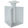 Vidaxl Podstawa Pod Parasol, In-Ground, Srebrna, 27,5X27,5X45 Cm, Stal