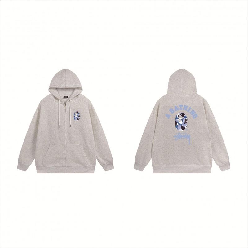 Stu Print Kapuzenpullover Langarm Herren Damen Winter Freizeit Übergroß Pullover