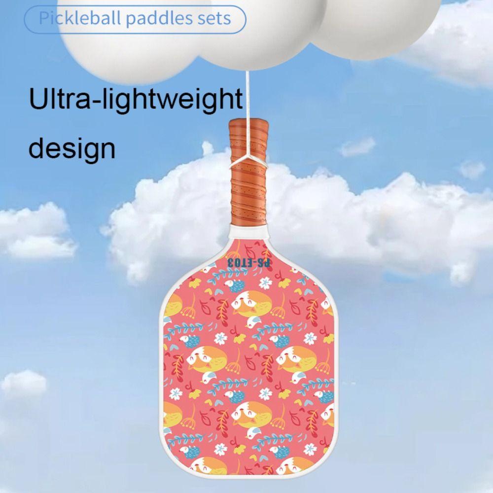 Conjunto de Raquete Infantil Núcleo Favo de Mel Squash Leve Nova Raquete de Pickleball Presentes para Crianças