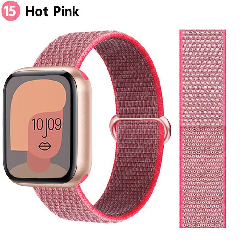 2pcs Straps For Apple Watch Band 44mm 40mm 45mm 46mm 42mm 49mm 41mm Nylon Loop Bracelet iwatch Series 10 9 8 7 6 5 3 se ultra 2