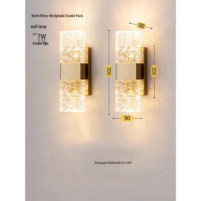 

Elegant Crystal Wall Lamp