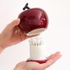 Apple-Shaped Ceramic Toothpick Holder with Lid Elegant Home Kitchen Accessory
