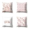 Polyester Pillow Case Automobile Decoration Home Printed Pillow Case Waist Cushion Cover Car Cushion Head Cushion Cover