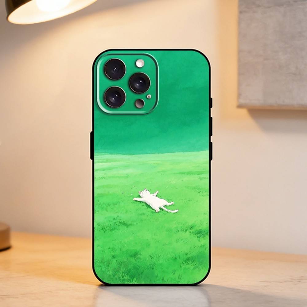 C-Cute Animals and Nature Phone Case For iPhone 17,16,15,14,13,12,11 Plus,Pro Max,XS,Soft Silicone Black Cover