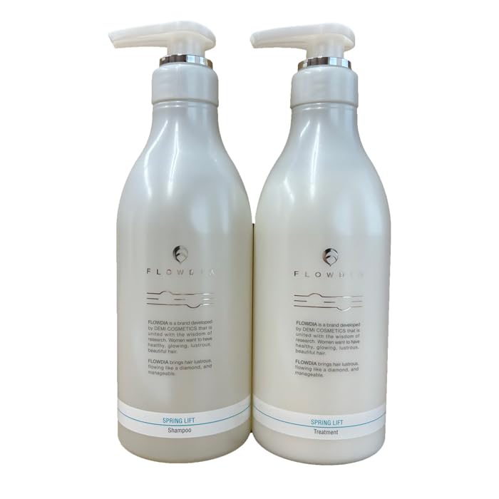 Demi Cosmetics Flowdia Spring Lift Shampoo 550ml and Treatment 550g Set