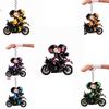 Mini Design Motorfiets Sleutelhanger 2D Plat Locomotief Mannen Hanger Tas Hangende Bedel Sleutel Decoratie