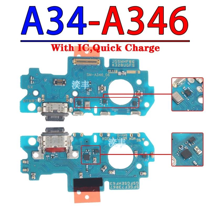 Porta Caricatore Dock USB per Samsung Galaxy A54 A05 A05S A04 A04E A04S A14 A24 A34 A15 A25 A35 A55 4G 5G Modulo Scheda di Ricarica