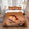 3Pcs Elegant Fashion Portrait Bedding Sets For All Sizes New 3D Printed Bed Cover Comforter Duvet Cover Pillowcase Bedroom Decoration