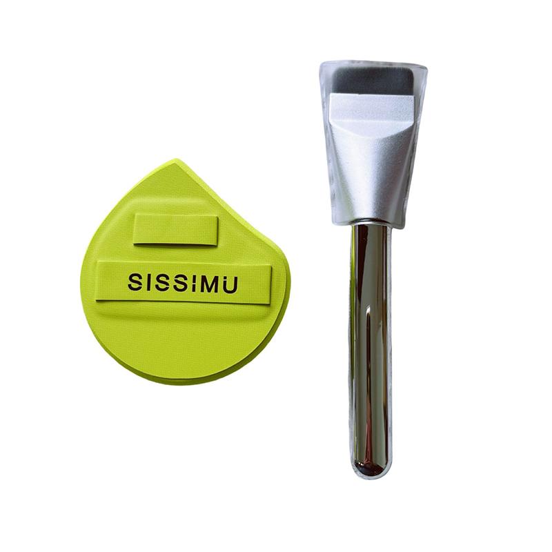 

Makeup Ultra-Thin Brush Set Professional Makeup Face Blending Sponge Foundation Brush Traceless Soft Flat Head Brush Beauty Tool зелёный