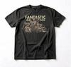 Fantastico Sig.. Maglietta Volpe, T-shirt Grafica Film Wes Anderson, T-shirt Film d'Animazione Vintage, Maglietta Grafica Volpe Retrò, Regalo per Fan di Film