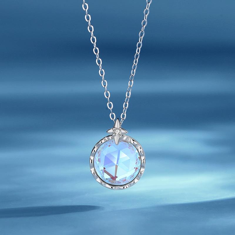 Tancise S925 Sterling Silver Luxury Personality Pendant Necklace Women's Classic Tide Necklace
