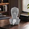 Resin Bust Sculpture Sophisticated Decorative Object Abstract for Console