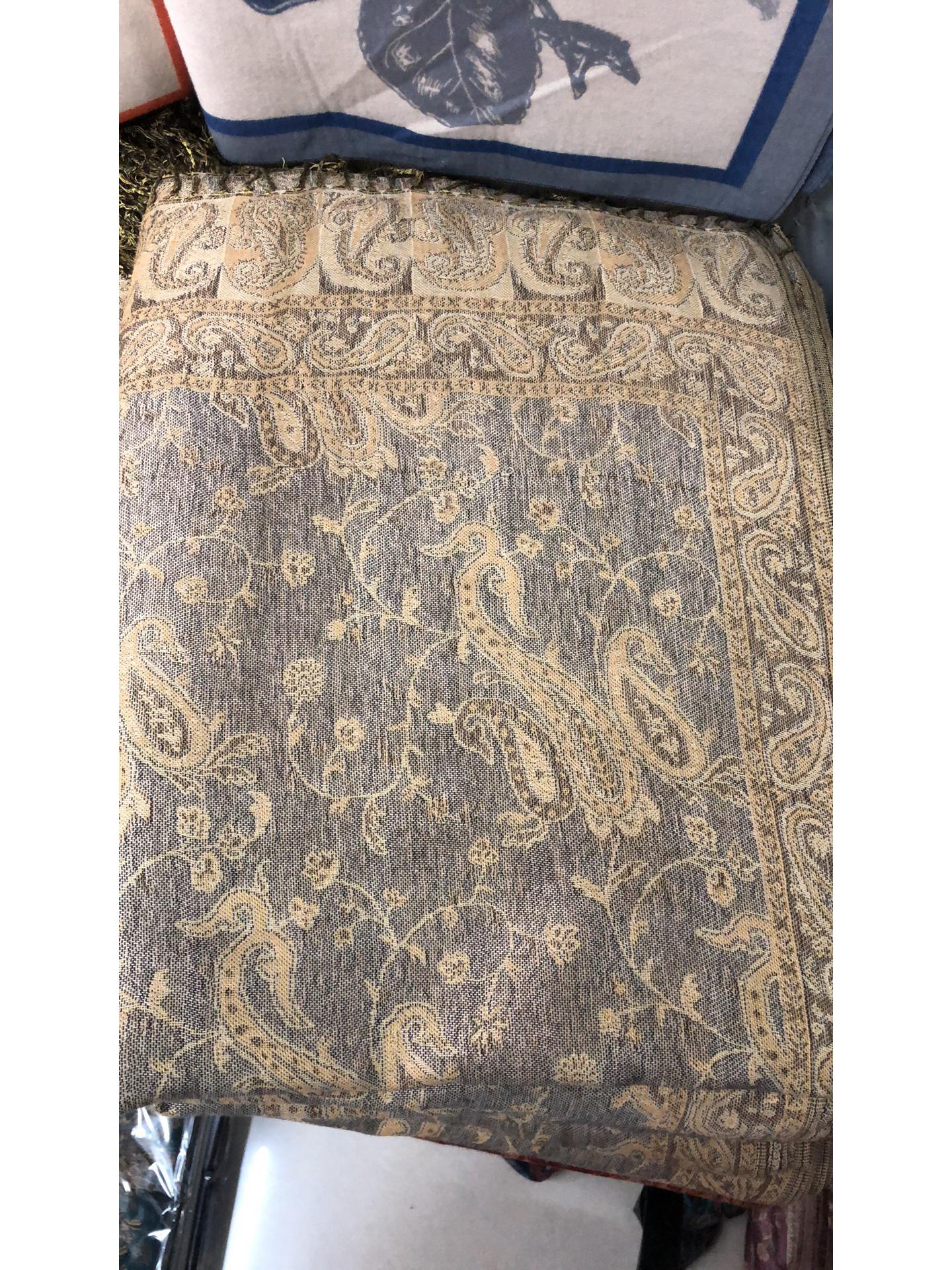 Богемная ретро вышитая шаль: Кисточка, Узор  Кешью , Этнический Стиль, Универсальная Дорожная Верхняя Одежда и Женский Шарф.