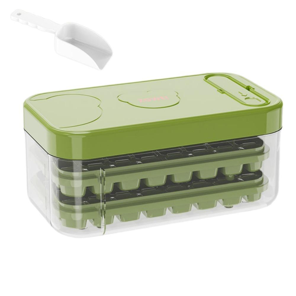 Silicone Ice Cube Mould Box With Lid Ice Mould Tray Cocktail Ice Cube Molds Home