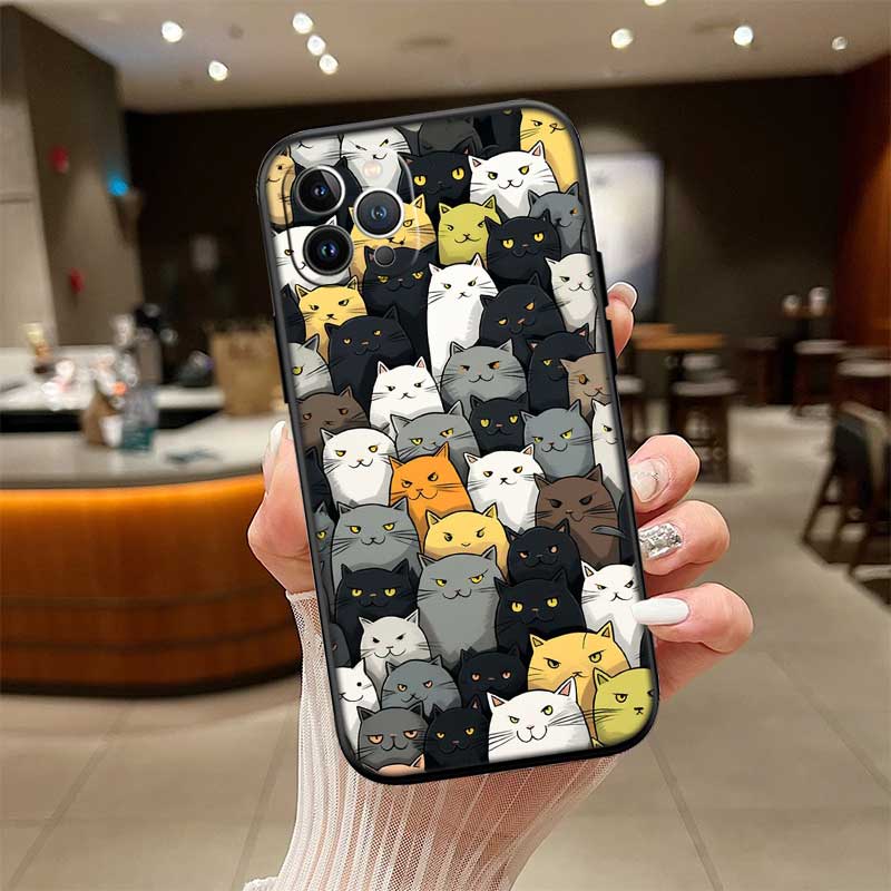 

RE18 Cat Cartoon New High-End Shell Phone Case for Redmi Note 8 9 Pro Max 9S 9T 9C NFC 8T 8A 10A A4 Redmi 10A