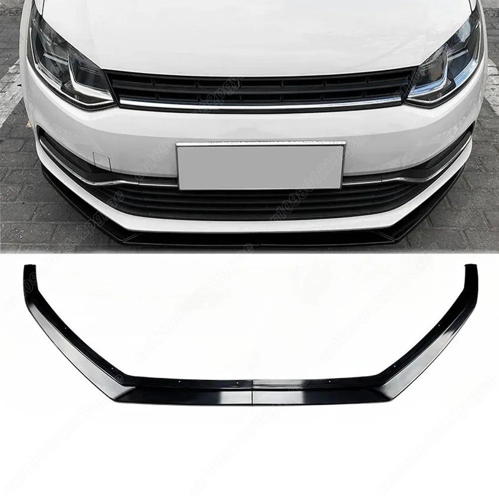 For Volkswagen VW Polo 6R 6C 2009 2010 2011 2012 2013 2014 2015 2016 2017 Front Bumper Lip Splitter Exterior Accessories BodyKit