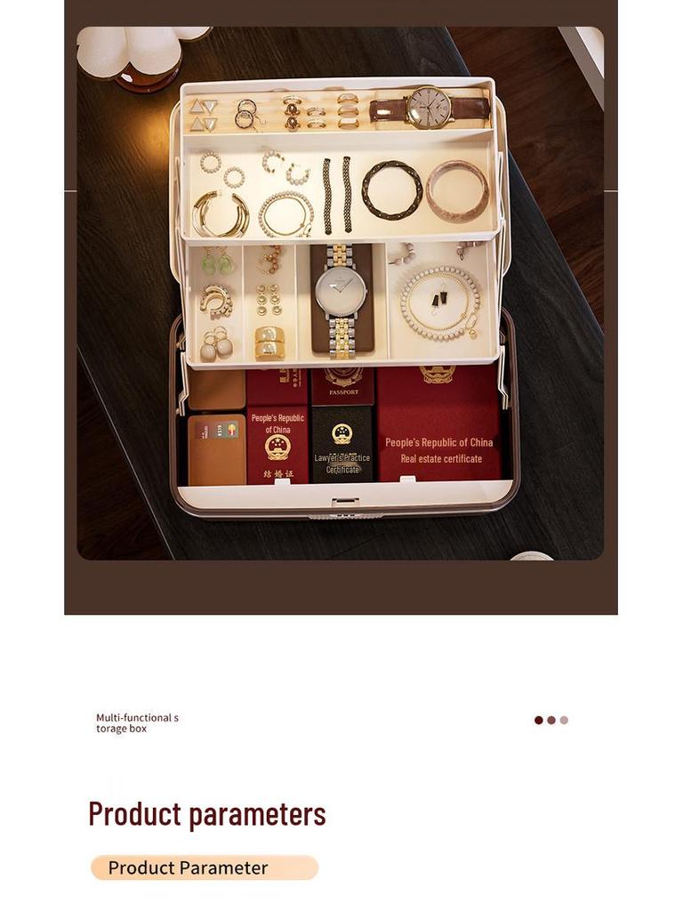 In-Stock Multi-functional Large Capacity Dustproof Document Organization Storage Box