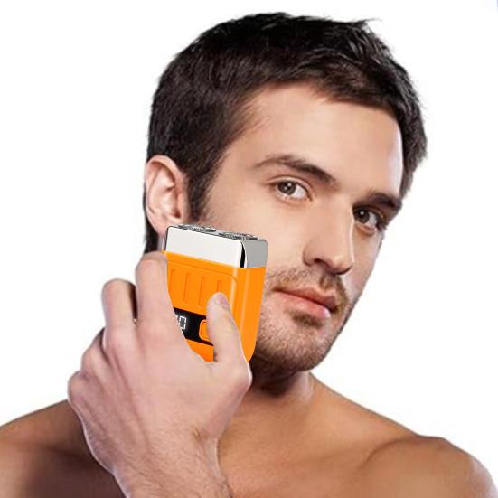 Double-head Mini Electric Shaver USB Rechargeable Waterproof Portable Travel Wet Dry Shaving Razor Men