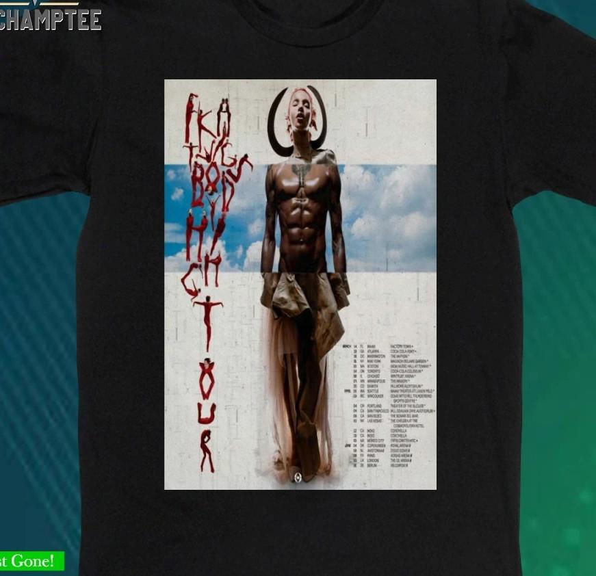 FKA Twigs HOT NEW black T-shirt All sizes 1F2738 XXL