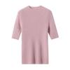 Elegant Fine-Spun Cashmere Mid-Sleeve Knit Turtleneck Pullover