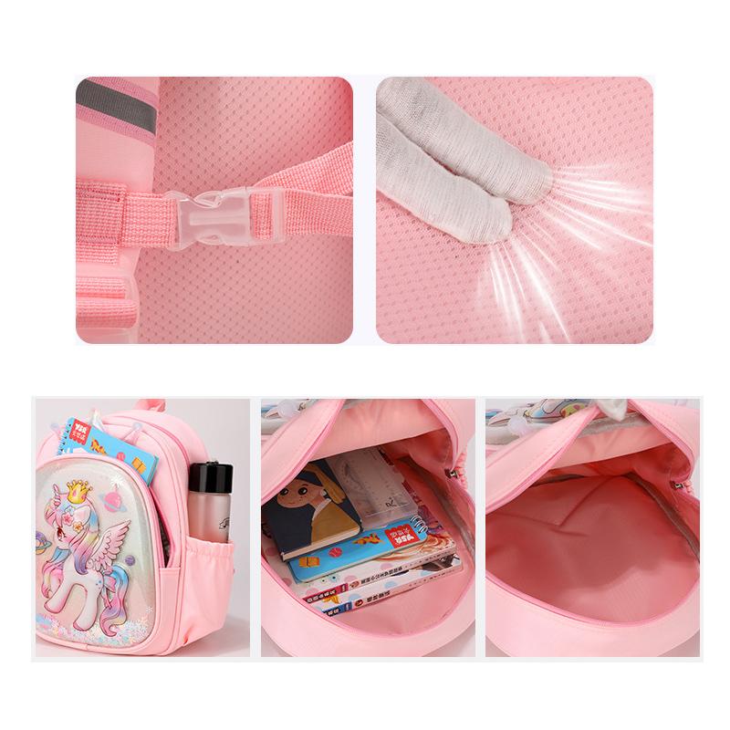 Cartoon Prinzessin Meerjungfrau Rucksack für Mädchen 3-6 Jahre Leicht Kleinkind Kindergarten Schultasche Reise Niedliche Einhorn Rucksäcke