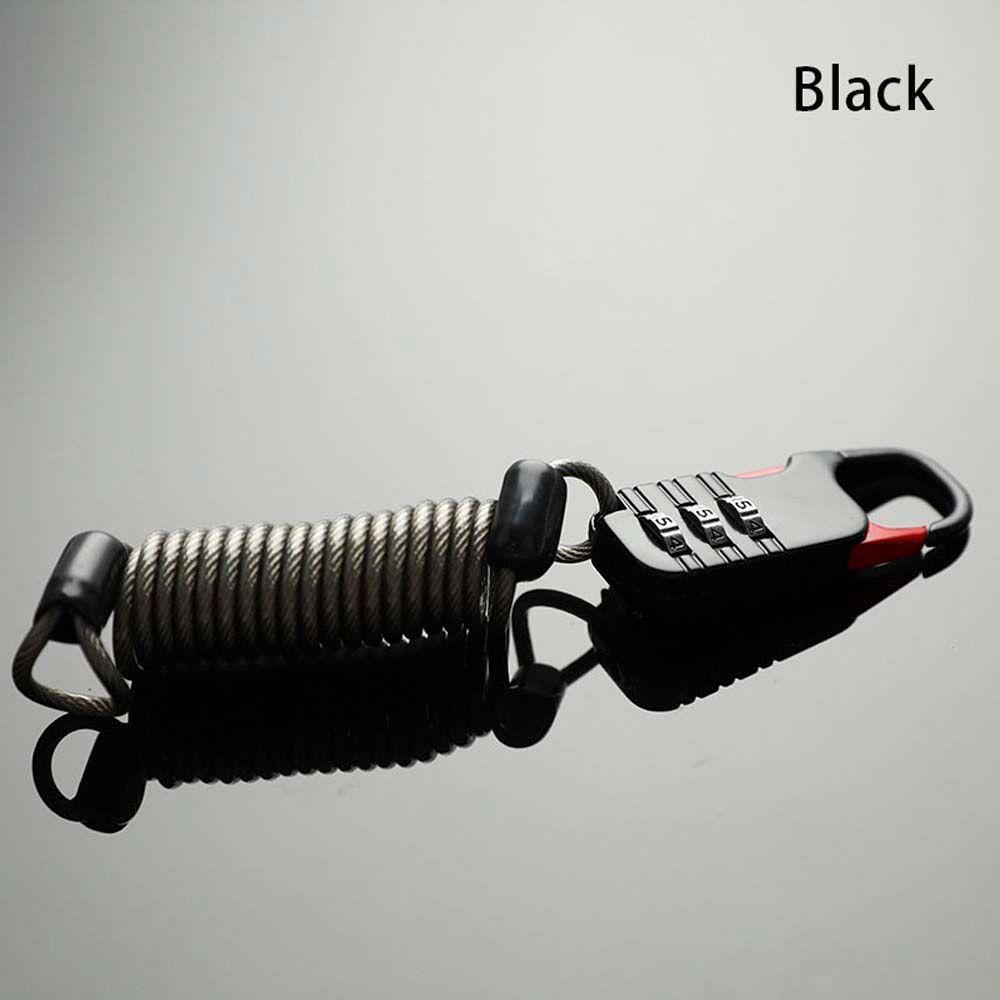 Zinc Aluminum Zinc Zinc Alloy Anti Theft Motorcycle Wire Rope Bicycle Safety Rope Lock  Unisex