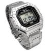 Casio Standard Digital Watch W-218HD-1AV Men's Silver Metal Band