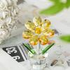 Crystal Sun Flowers Figurine Sun Flowers Statues Home Accessories Eye Catching Decors for Bookshelves Desk