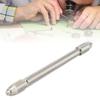 Silver Dual Head Chrome Steel Watch Winding Chuck  Watch Internal Component Maintenance