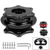Car Steering Wheel Quick Release Hub Universal D Shaped Quick Release Hub Adapter Boss Kit Fit 6-bolt X 70mm Pattern Short Hubs