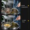 Stainless Steel Slotted Spoon Large Mesh Strainer Ladle for Frying Steaming Hot Pot Kitchen