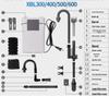 Xiao Li XBL Water Pump Filter & Accessories: Cotton Filter, Barrel, Body, Lid for Models 300, 400, 500, 600.