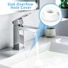 6 Pcs Rubber Sink Overflow Plug Caps Covers, Sinks Overflow Drain Cover Bathroom Kitchen Sink Hole Cover Reusable Round Spillover Caps Drain Insert