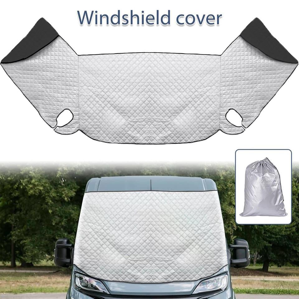 Car Windshield Sun Shade Summer UV Heat Reflector For Fiat Ducato Ford Transit Van Motorhome Interior Cooling Accessories