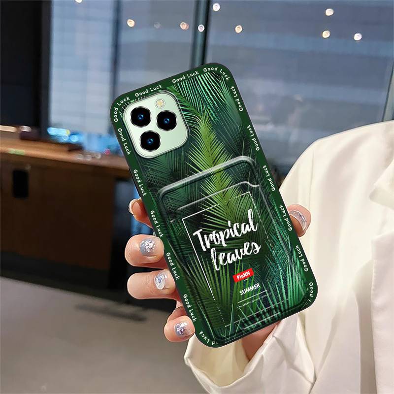 Dirt-resistant Durable Phone Case For Oukitel C21 Pro Fashion Design Full Wrap Silicone Graffiti TPU Card Slot Cover