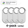 Android 1-4 Pack Smart Location Tag Anti-Lost Bluetooth Locator Works With Google Find Hub GPS Tracker Key Finder For Pets Bag