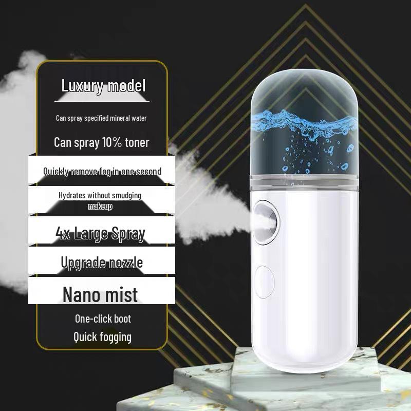Rechargeable Nano Hot & Cold Spray Hydrator: Portable Winter Skincare Device for Moisturizing & Personal Care