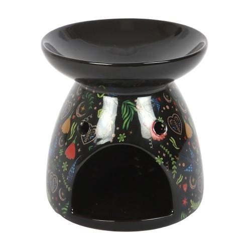 Something Different Midnight Bloom Print Oil Burner crema