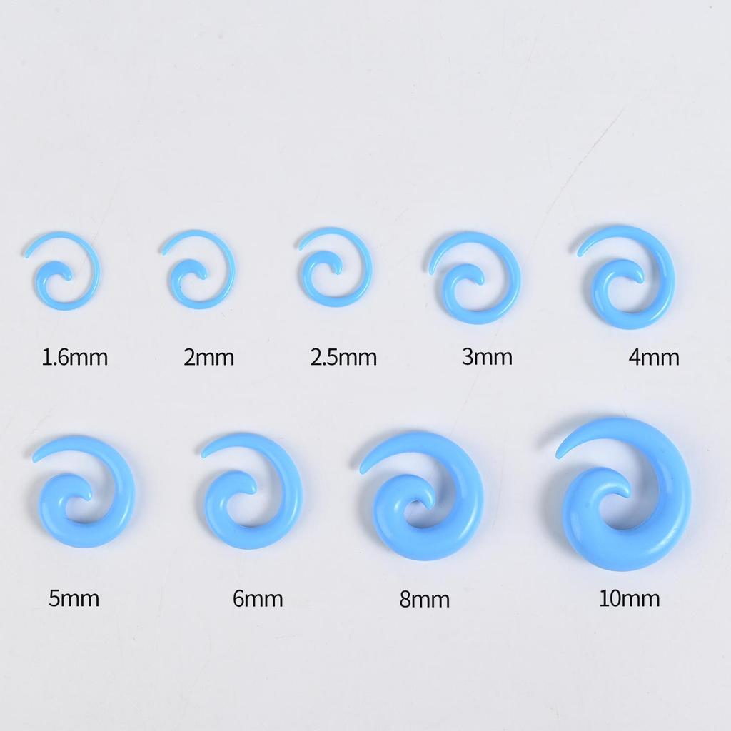 Acrylic Heart & Triangle Ear Plugs – Colorful Piercing Jewelry In Multiple Sizes