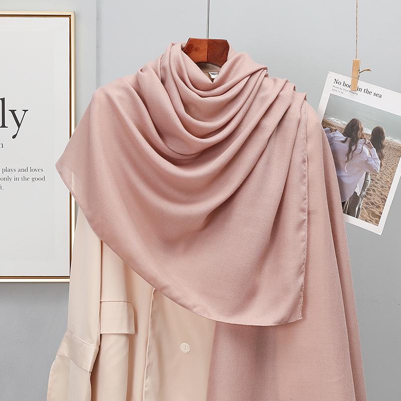 Dámska retro šatka/šál z bavlny a ľanu v kórejskom štýle - Všestranná na jar a jeseň