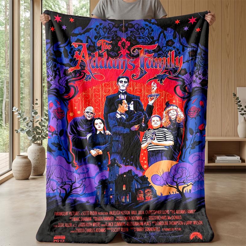 Soft Flannel Blanket Lightweight Cozy Bedroom Living Room CoverThe Addams Family
