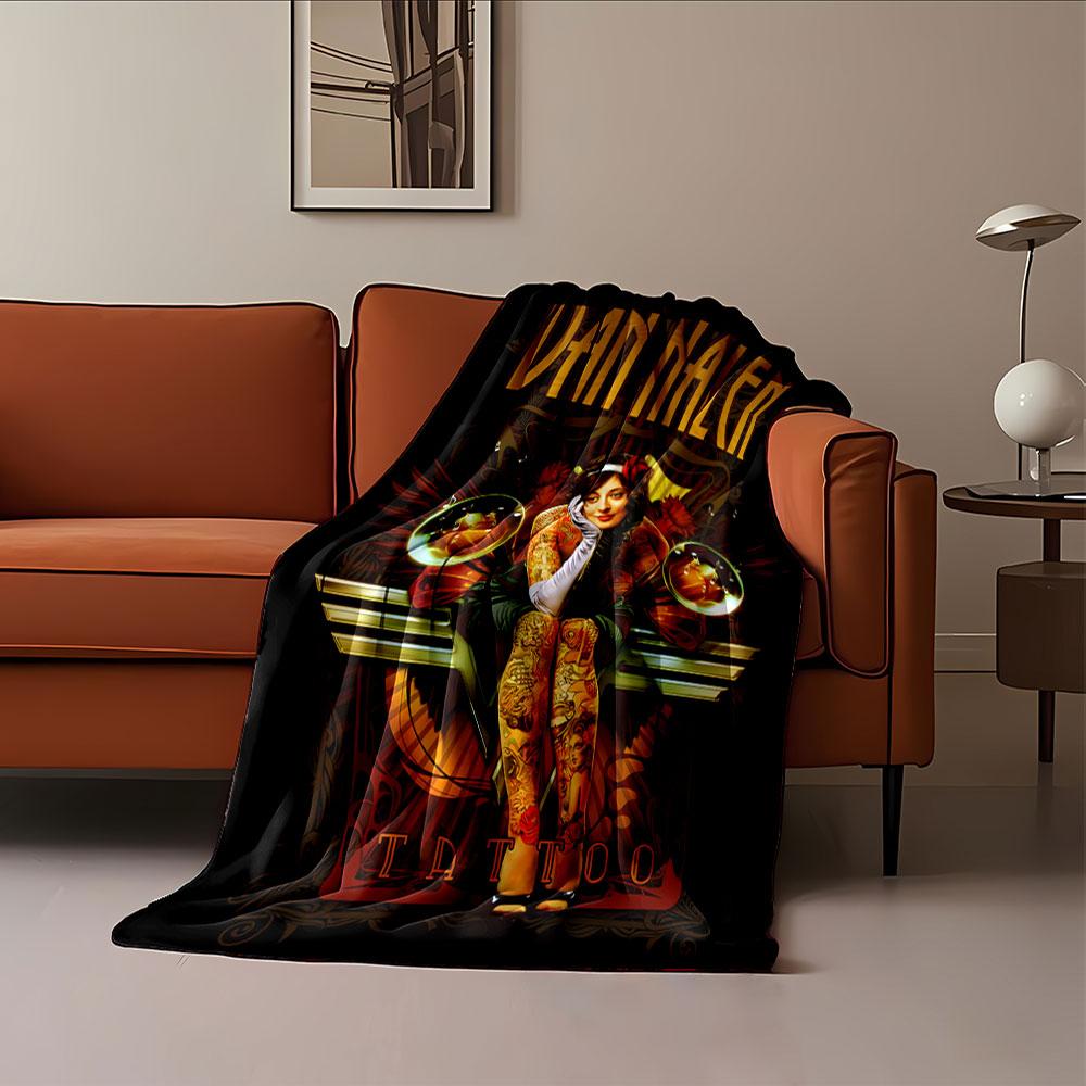 Van Halen Tattoo Art Blanket for all seasons blanket lunch break throw gift