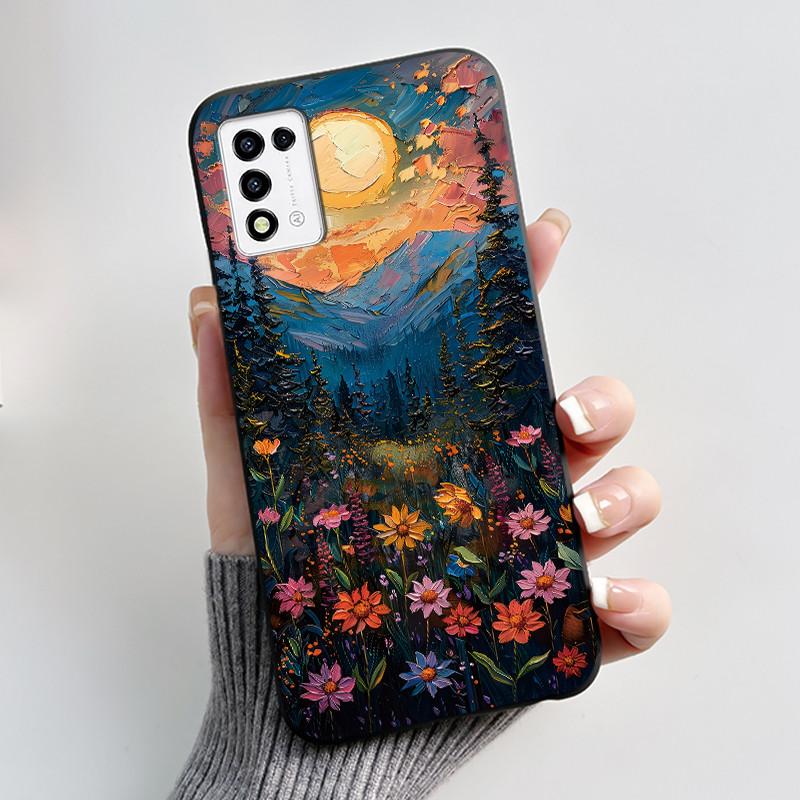 For ZTE Libero 5G III, A202ZT Soft Silicone Black Case For ZTE Libero 5G II, A103ZT Popular Pattern Panda Shockproof Shell