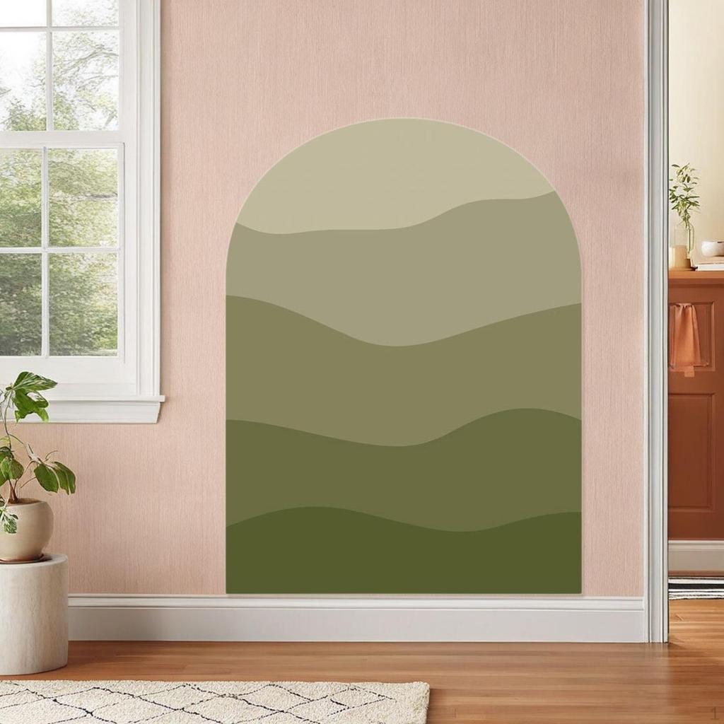 Böhmischer Bogen Wandaufkleber PVC Tapete für Zuhause, Familienhintergrunddekor Klassenzimmer und Wohnen