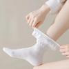 3 Pairs Women Spring Summer Female Lady Girls Lace Kawaii Socks Woman Lolita Cute Black White Socks Set