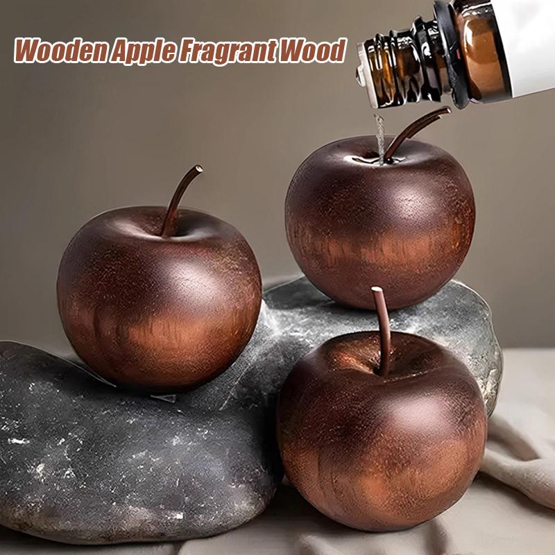 Creative Car Mounted Apple Aroma Diffuser Made of Wood for Home Use with High-Quality Natural Aroma Wood Diffuser for Indoor Use
