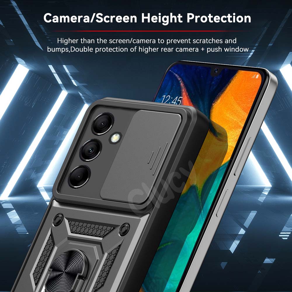 Shockproof Armor Case For Samsung Galaxy M54 M14 M53 M23 M33 M52 M51 F23 Car Magnetic Holder Ring Protect Cover