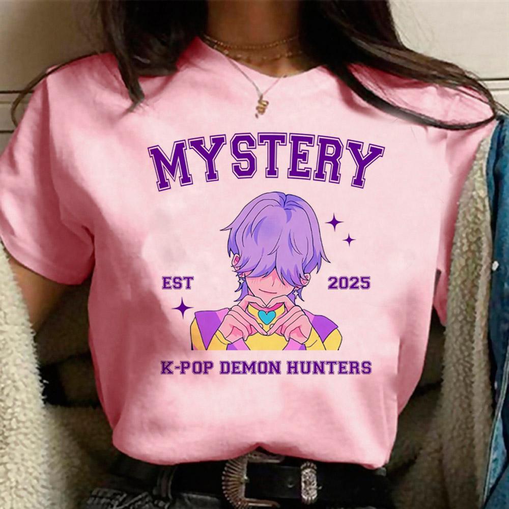 KPop Dämonenjäger Mira T-Shirt Damen Mädchen Mode Dämonenjäger Cosplay Shirt für Fans Geschenk Y2k Oberteile T-Shirt