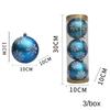 3/2/1Pcs Pumpkin Balls Christmas Tree Ornament Plastic DIY Crafts Painted Christmas Gifts Boxes Pendant Hanging Ornament